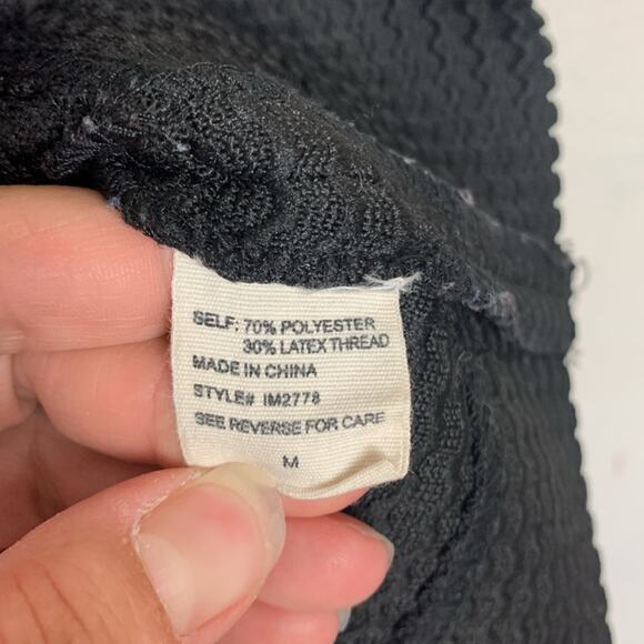 Dainty Hooligan women's medium black lace cutout bandaid body con dress goth pun - Picture 3 of 10